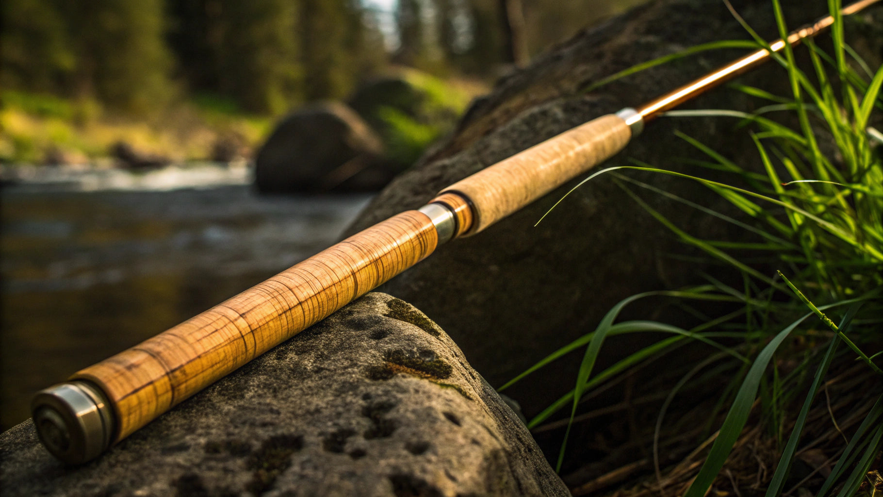 bamboo fishing pole bacteria Vintage Cane with Bobber, Hook, Line and Sinker turned exotic wood grip and matching reel seat spacer Are Bamboo Fly Rods Good