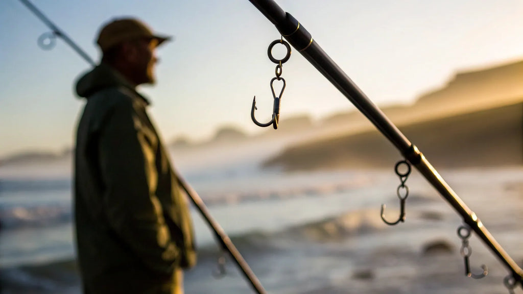 best size hook for surf drum fishing 3 Pack 'Hatteras Style' Fish Finder Red Rigs 100LB M 12SouthRigs Red Drum questions