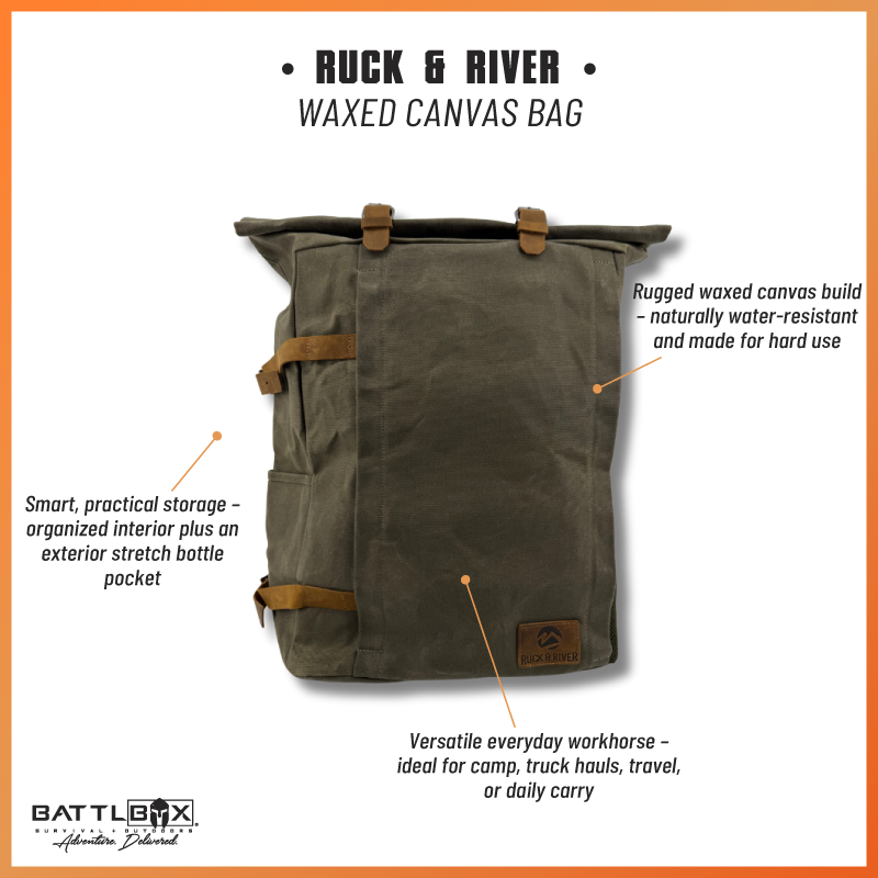 BattlBox | Ruck & River Waxed Canvas Bag - Battlbox.com display picture 2