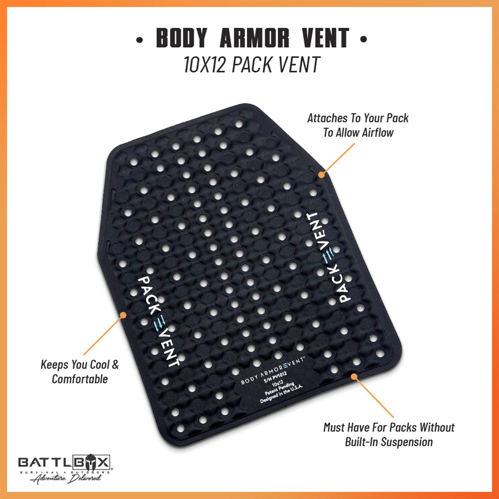 Body Armor Pack Vent 10 x 12