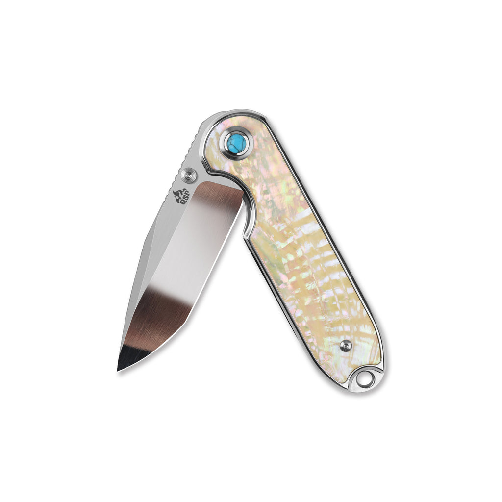 QSP Nebula Liner Lock Pocket Knife 14C28N Mirror Polish Blade