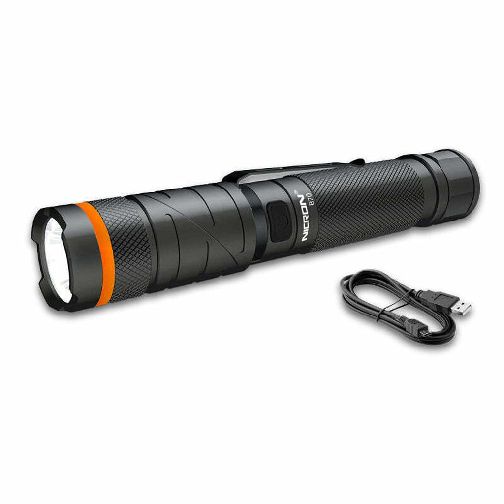 battlebox rechargeable flashlight Nicron B70 Anglehead Rechargeable Flashlight