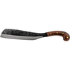 condor village parang, 1075 high carbon steel fixed blade, full tang fixed blade for camp and bushcraft, convex grind brush clearing fixed blade, fixed blade with sheath