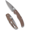 spyderco native chief sprint run, cpm 15v folding knife edc, brown g10 back lock folder, usa made pocket knife 4 inch blade, full flat grind everyday carry knife_1