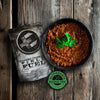 essential provisions hearty bison chili mre, high protein bison chili meal ready to eat, shelf stable emergency food pouch, bug out bag survival meal chili, gluten free dairy free mre ready to eat