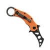 fox edge claw karambit trainer orange handle, blunt training knife studio