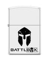 battlbox zippo lighter white, windproof flip-top edc lighter, all-metal pocket lighter white finish, camping survival fire lighter, refillable windproof lighter