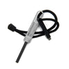 exotac polystriker grey black, lightweight ferrocerium firestarter, tungsten carbide snap in striker, abs minimalist fire starter edc, backcountry survival fire starter