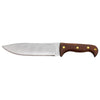 condor moonshiner knife, large fixed blade survival knife, polished blade walnut handle knife, heavy duty camp knife, condor big fixed blade
