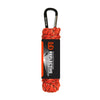 gear aid 550 paracord reflective orange, heavy duty paracord 30 ft, reflective camping cordage, 550 cord nylon 7 strand, paracord with carabiner