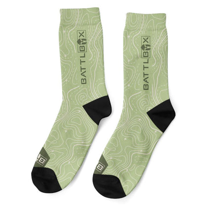 BattlBox Socks - Topo Map