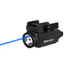 black olight flashlight with blue laser