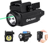 Olight black flashlight with green laser