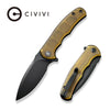 Civivi Mini Praxis - Mini Praxis CIVIVI Bead Blasted Ultem Handle Black D2 Blade