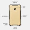 Dark Energy Poseidon Pro IP68 Rugged 10000mAh Fast Charge Power Bank - Tan