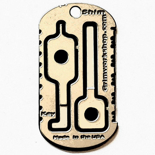 Grim workshop escape and evasion dog tag every day carry edc multi tool
