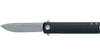 fox knives chnops tactical fx-545 stonewashed g10, aisi 420 stone washed tactical folding knife, double flipper liner lock folder, black g10 handle edc knife, raven knives design tactical folder