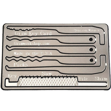 Grim Workshop Grim Key Card - Credit Card Lock Pick Set and Escape Kit
