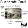 Grim workshop bushcraft card outdoor multi tool every day carry edc