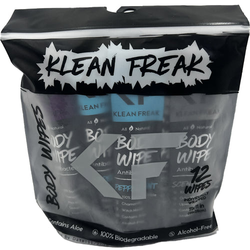 Klean Freak Body Wipes - 12 Pack Assorted