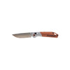 outdoor life plx lock folder knife, d2 steel wood handle pocket knife, bar lock folding knife stainless bolster, gentlemans edc folder tip up clip, 3 inch drop point folding knife