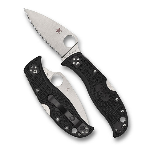 Spyderco LeafJumper, VG10 Steel Blade with Black FRN Handle