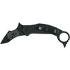 fox knives black handle folder karambit tactical knife every day carry edc