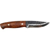 coalatree haswell survival knife, 1095 carbon steel bushcraft fixed blade, full tang walnut handle survival knife, scandi grind camping knife, leather sheath outdoor knife