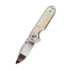 QSP Nebula Liner Lock Pocket Knife 14C28N Mirror Polish Blade Collectible EDC Folder