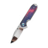 QSP Nebula Liner Lock Pocket Knife 14C28N Mirror Polish Blade Collectible EDC Folder