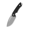 QSP Tiny TOT Compact Fixed Blade Knife 10Cr15MoV Steel G10 Handle with Kydex Sheath