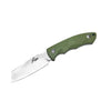 abkt roper fixed razor knife green, 8cr13mov fixed blade belt knife, green g10 handle hunting knife, compact 7 inch fixed blade with sheath, ranch camp skinning knife