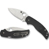 Spyderco black handle three inch folder knife every day carry edc