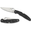 Spyderco Police 4 Lightweight - Black FRN Handle - Plain Edge black handle stainless steel blade spyderco every day carry edc folder knife