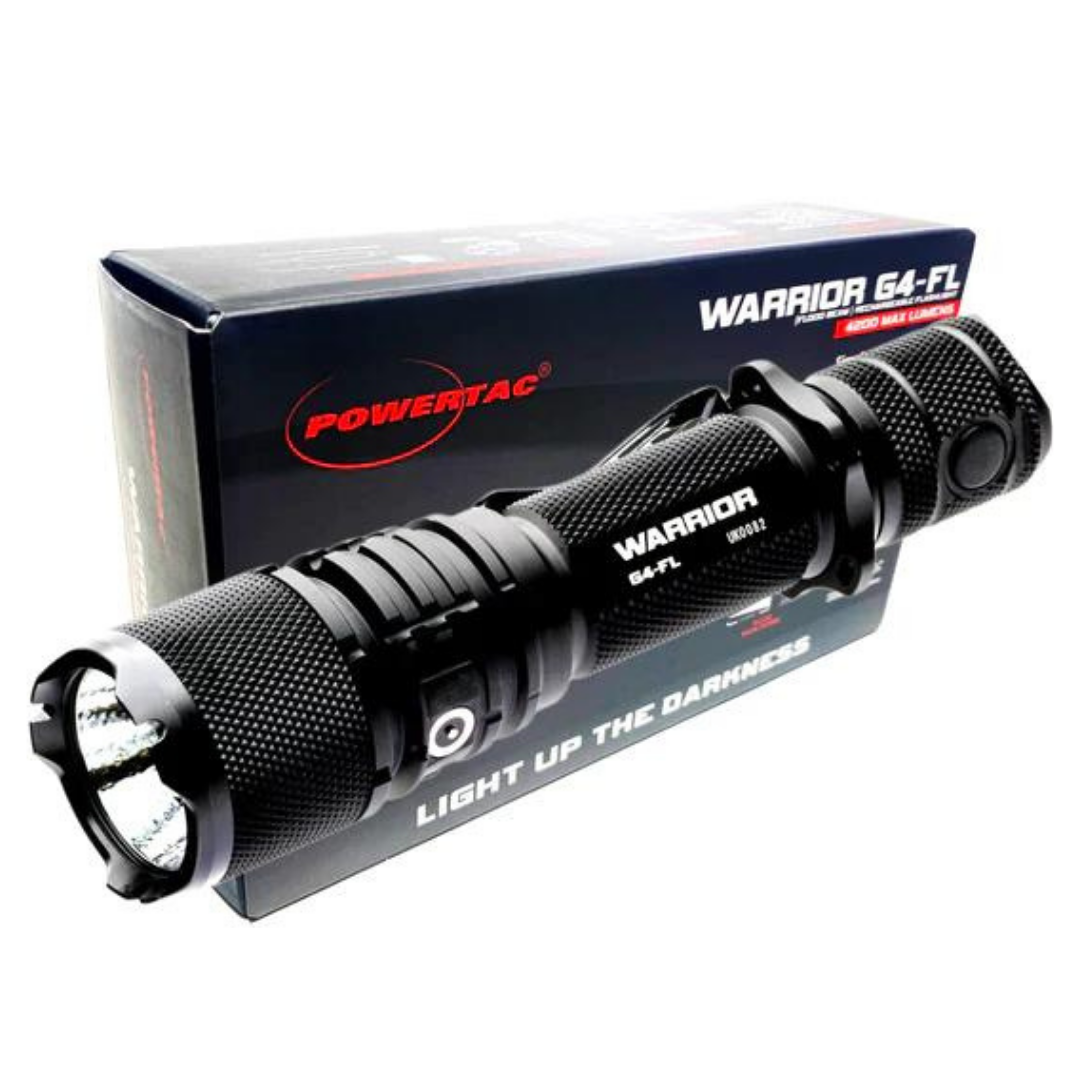 Powertac Warrior G4 FL - 4200 Lumen Flashlight - Battlbox.com