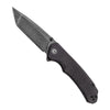 CIVIVI Brazen - Black Micarta Scales - Tanto Blade Style - Damascus