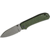 WE Big Banter - Green Canvas Micarta Handle