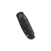 spyderco autonomy 2 black closed profile, sliding safety automatic folder, h-2 steel maritime knife g10
