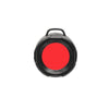 powertac red filter cover 25mm cadet e5 m5 m6, slip on red lens flashlight bezel, night vision preserving red filter, tactical flashlight accessory, edc light filter