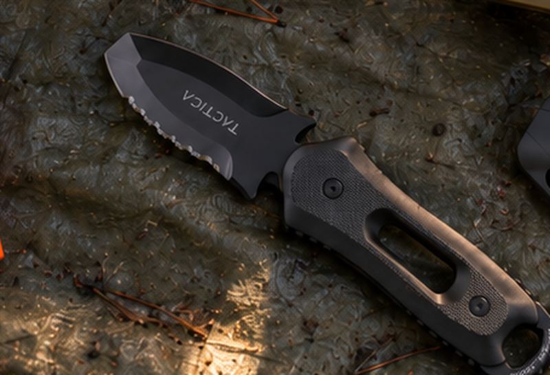Tactica K.220 blunt-tip knife with sheath