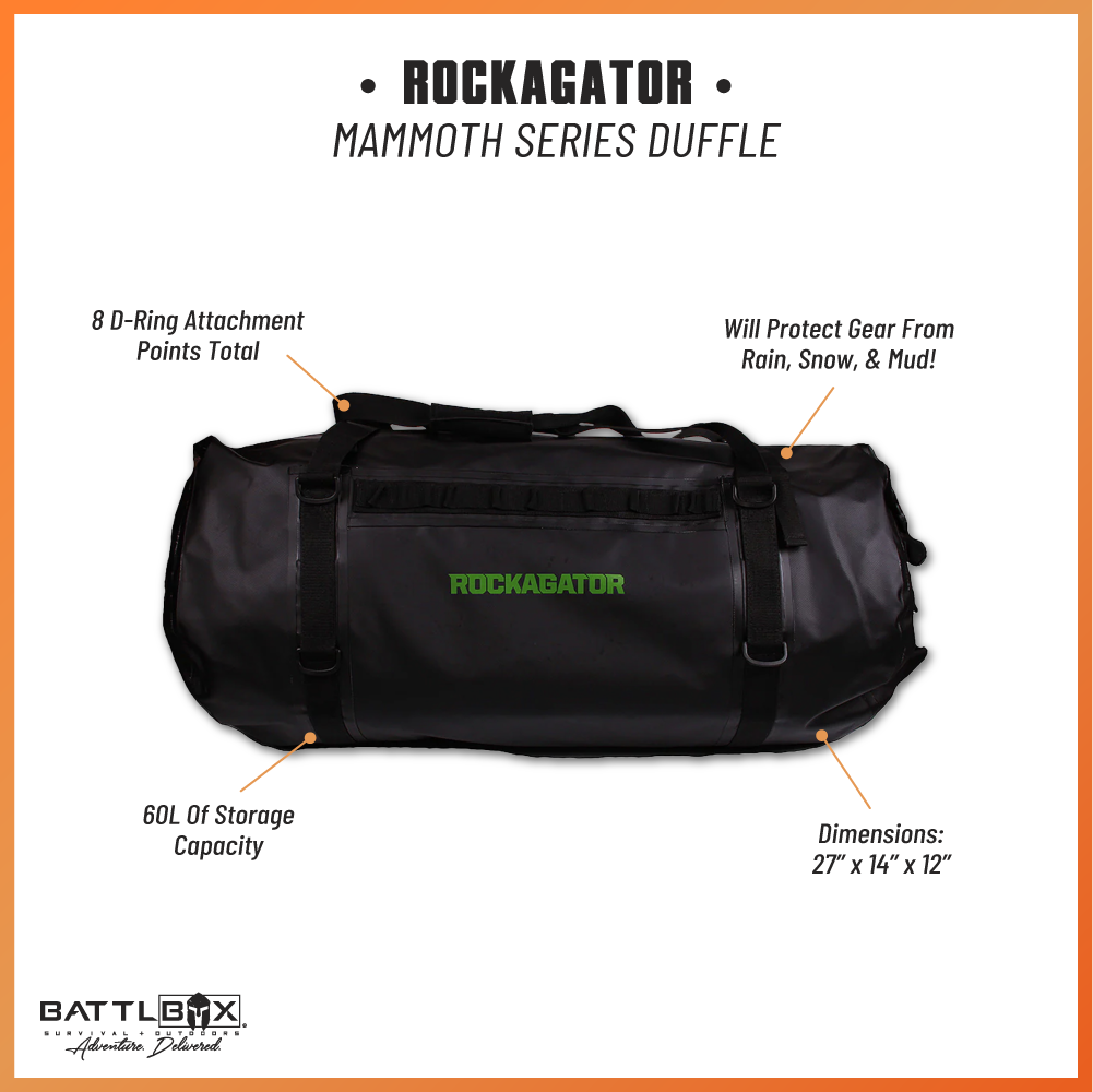 RockAGator Mammoth Series 60L Waterproof Duffel
