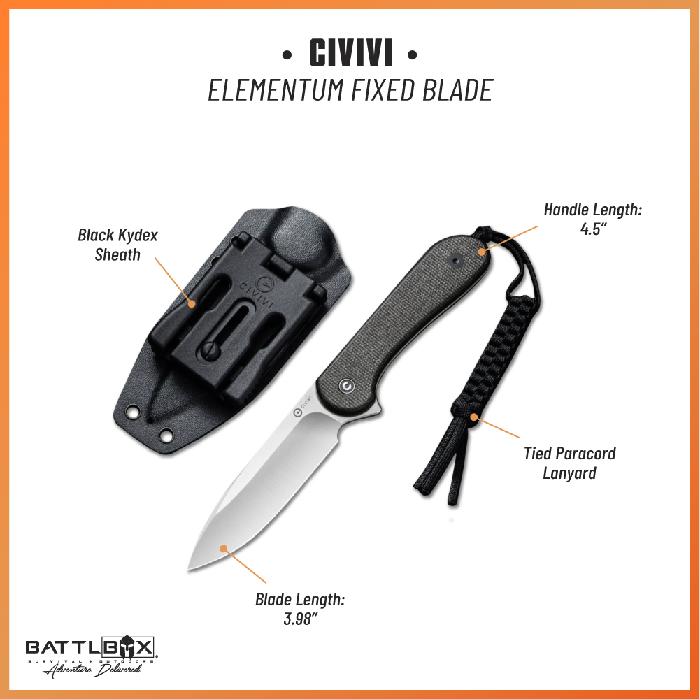 CIVIVI Fixed Blade Elementum - Battlbox.com
