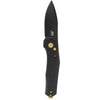sog diverge au black automatic knife, d2 push button auto folder, aircraft grade aluminum edc automatic knife, black auto deploy pocket knife, fast opening edc folder