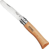 Opinel No. 7 My First Opinel Folding Knife, Stainless Steel Pocket Knife with Wood Handle