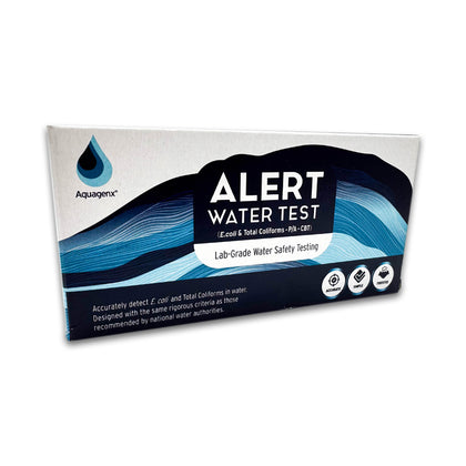 aquagard alert water test, e.coli and coliform testing, water testing kit, test if my water is safe