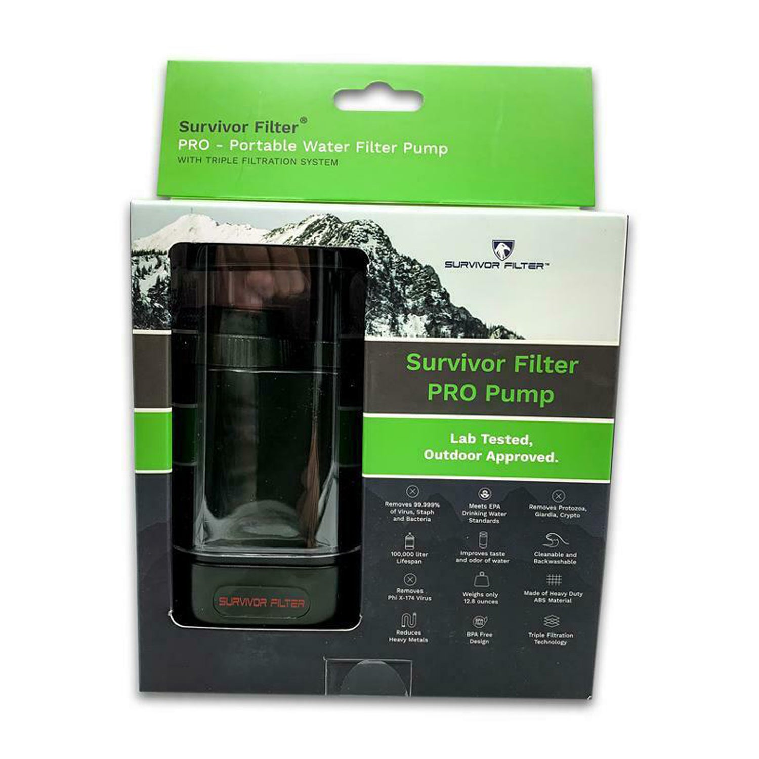 Survivor Filter Pro Portable Water Filter Pump